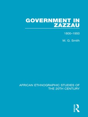cover image of Government in Zazzau
